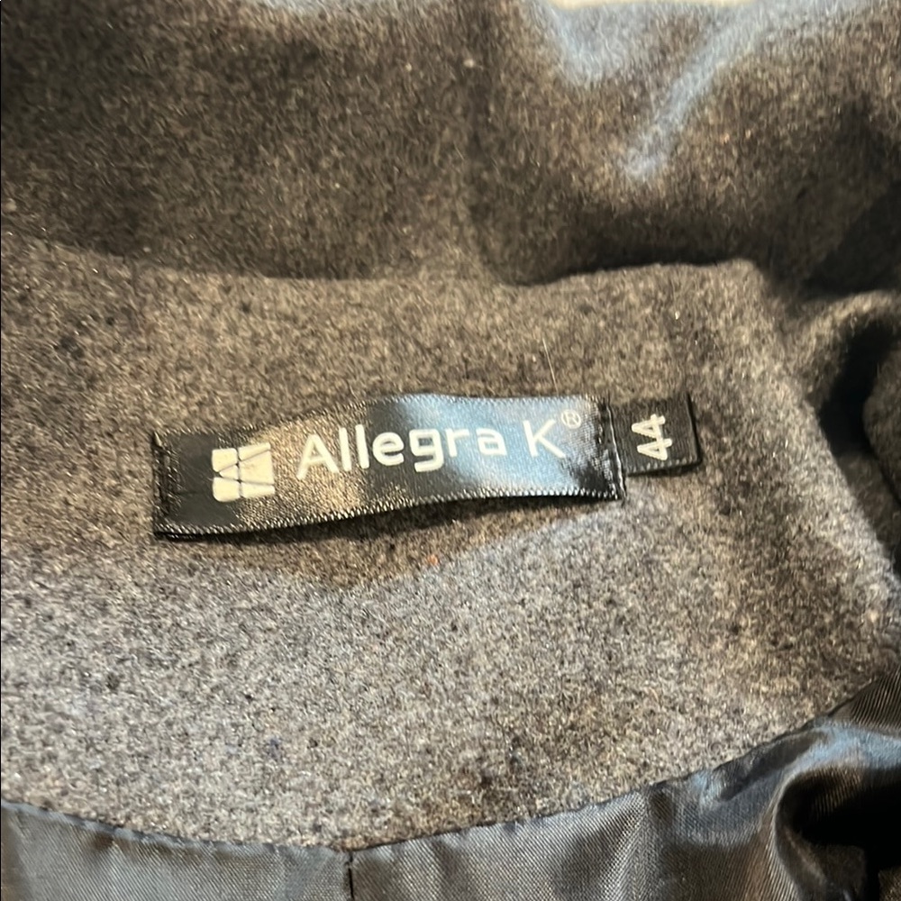 Allegra K Men’s Double-Breasted Trench Coat | Size 44/Medium - Picture 2 of 8